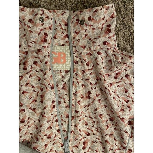 GB Full Zip Stand Up Collar Geometric Sweater S/M - Picture 9 of 11